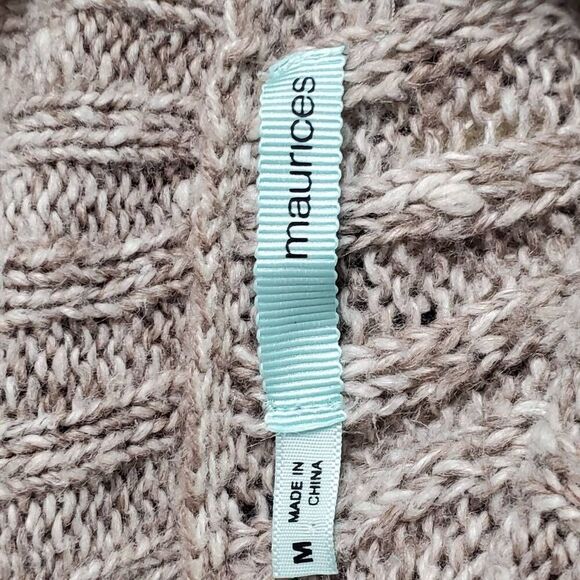 Maurices Size Medium Cowl Neck Stripe Sweater - Picture 7 of 7